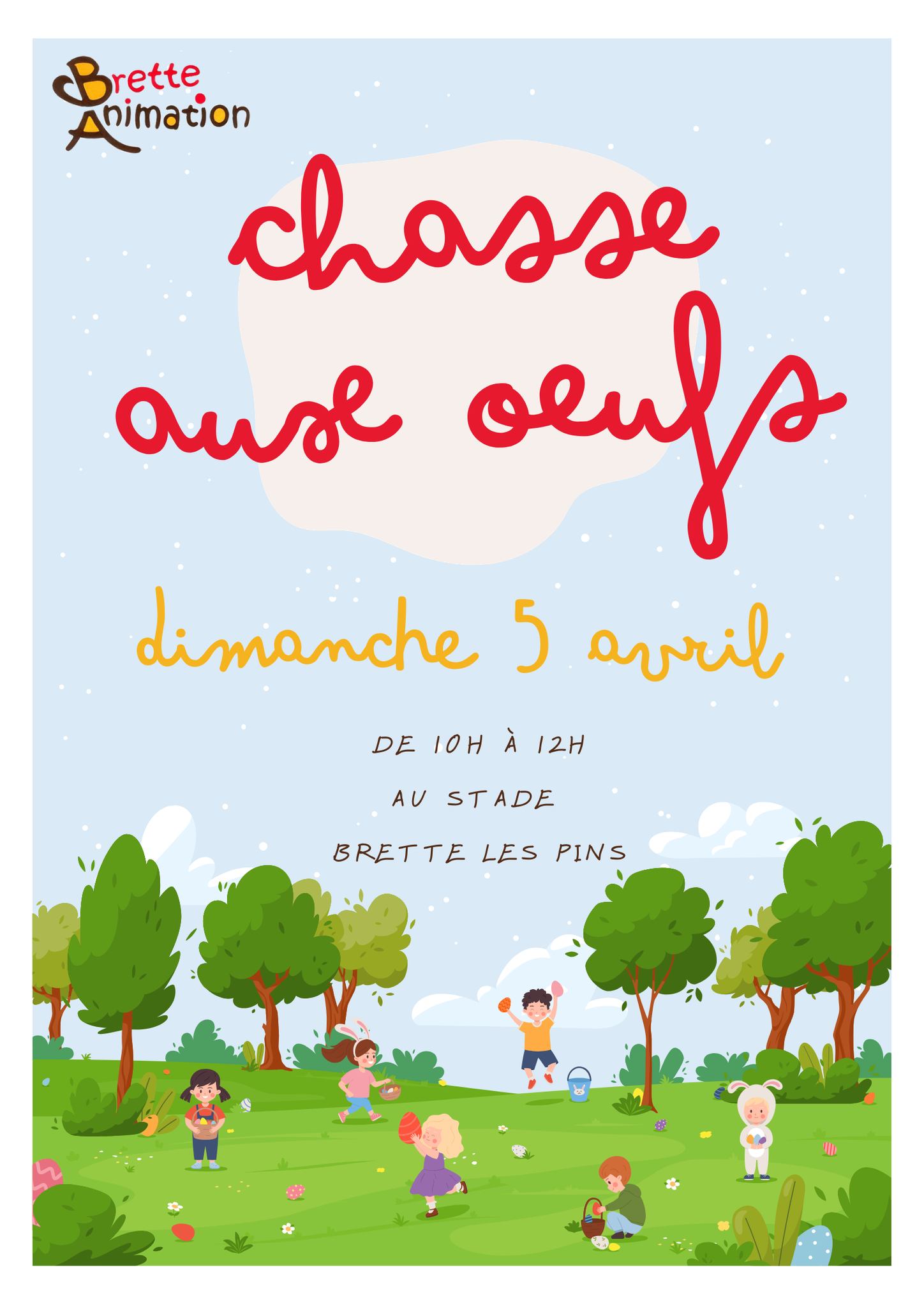 Dimanche 5 avril de 10h à12h