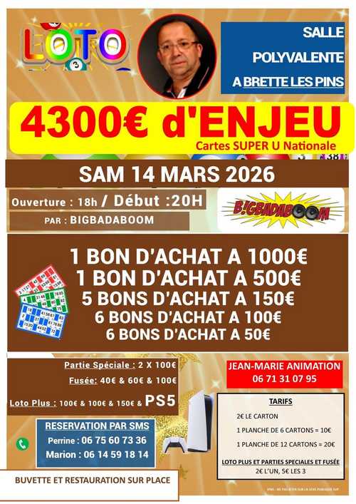 Soirée Loto Bigbadaboom