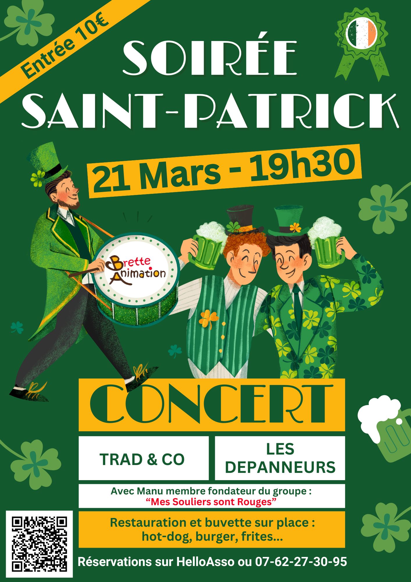 Soirée de la Saint Patrick