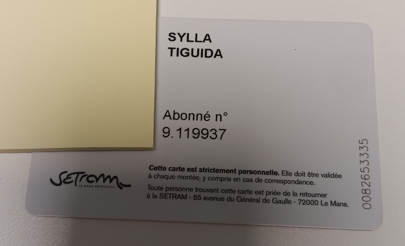 carte SETRAM