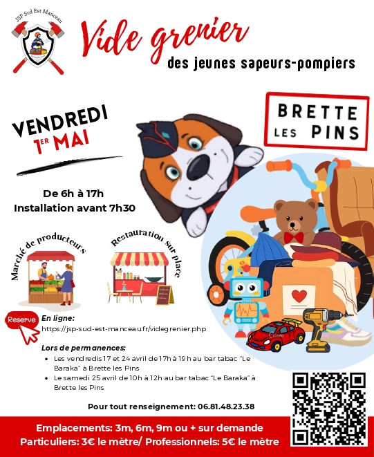 Vide-grenier des Jeunes Sapeurs Pompiers